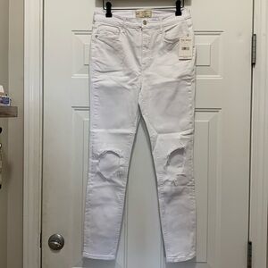 NWT Free People size 30 white denim skinny jeans